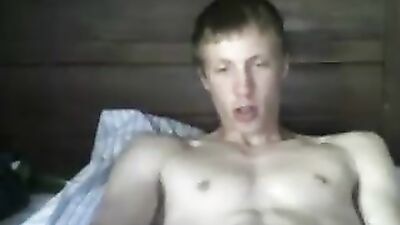 Blond Muscle Jack Boys Fetish Webcam Show for Girlfriend