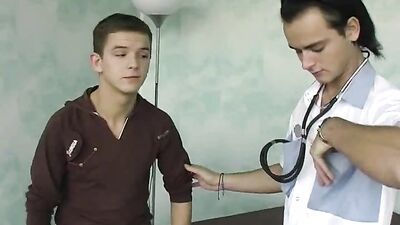 Raw Ram-Exam Cumshot: Boys First Time with the Doctor!