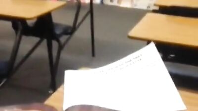 Classroom Jerks And Cum: Amateur Solo Cum Shots