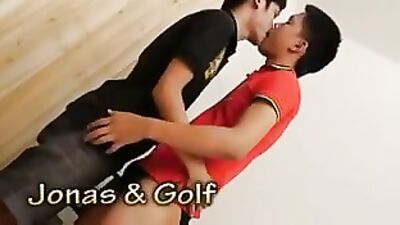 Golfing with Jonas: Action-packed Asian Bareback Adventure!