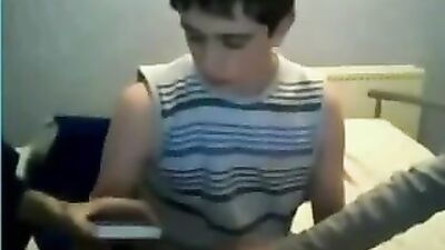 Whipping Rodgers Cock Web-Cam Fun Handjob!