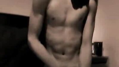 Gay Bedroom Adventures: Amateur Web-Cam Solo Wank