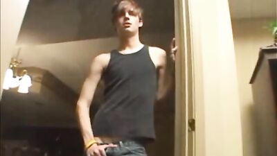 Watching Twinks: Hot Blond Cums Hard Watching His Friends Fuck!