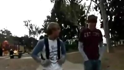 Gay Porn After School Hookup: A Handjob Adventure or Handjobs in the Parking Lot: After School Gay Porn Action!