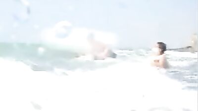 Cumshot Celebration on the Beach!