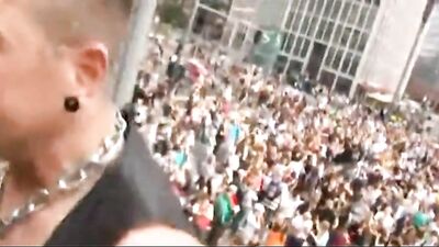 Gay Pride Fuck Fest - Big Cocks Public Outside