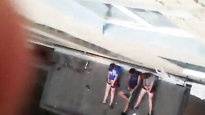 Gang of Boys Caught Jacking Off!