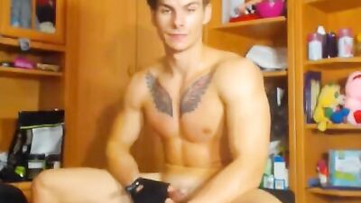 Gay Fitness Fantasies: A Naked Workout Session