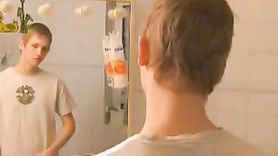 Gangbang & Blowjob in the Jacuzzi - Cum Shots Blond Boys Handjob