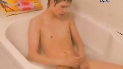 Gangbang & Blowjob in the Jacuzzi - Cum Shots Blond Boys Handjob