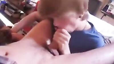 Blonde Twink Blows His Friend After School - Oral Delights