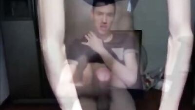 Megacock camwank: Cum Shots Web-Cam Solo Explosion!