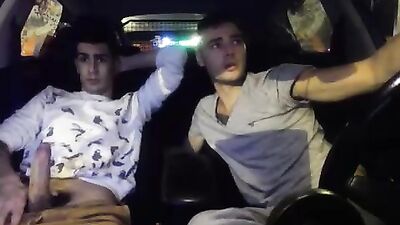Carnal Desires Unleashed: Amateur Cum Shots in the Backseat!