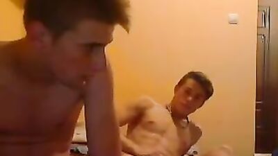Young Blissful Couple: Exploring Gay Porn with Amateur Blond Boys Handjob!