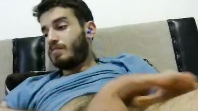 Gangbang Fantasy Fulfilled - Stroking his cock