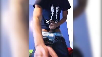 BIG BROWN COCK: AMAZING WEB-CAM SOLO SHOW!