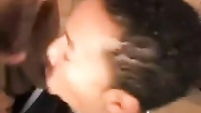 Gay Porn: Submissive Twink Fucked and Tagged with Action Black!