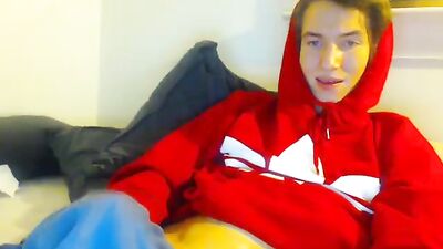 Cute boy red hood returns with even hotter amature cum shots and handjobs!