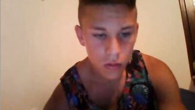 Straight Bubble Boy Web-Cam Romp: Cumming Sooner Than Expected!