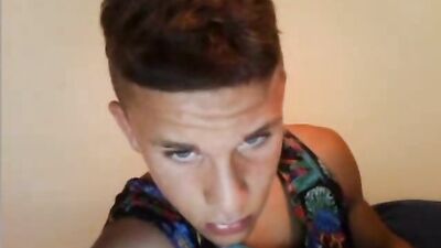 Straight Bubble Boy Web-Cam Romp: Cumming Sooner Than Expected!