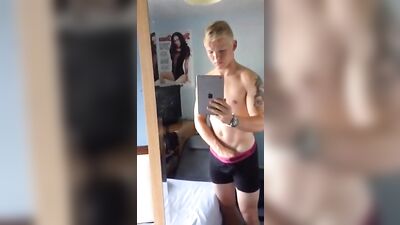 Horny Hung Blonde Connor Returns for More Amateur Web-Cam Big Cocks Action!