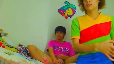 Two Smoothie Latino Boys Get Down & Dirty on Webcam!