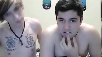Gay Porn: Cali & His Friend Take Action in Front of the Webcam!