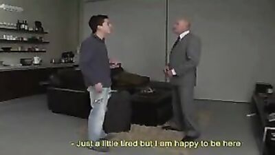 Exchange Students Father Takes His Sons Place in the Bedroom!
