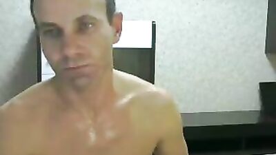 Father and son :), cumming together!