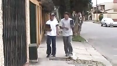 Gang Bang on the Stairs: Hardcore Action Bareback Group Sex