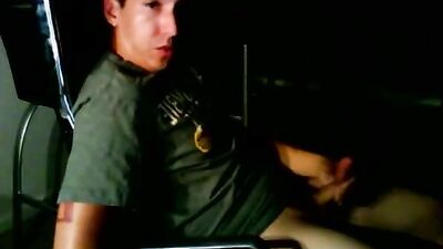 Shooting over his face - Cum Shots Web-Cam Solo!