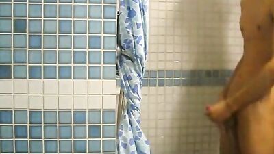 Gangbang in the Friends Bathroom: Cum Shots & Web-Cam Solo