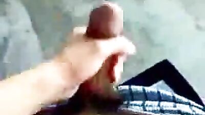 Garage Prep Cumshot Voyeur: Public Jock Jacks Off