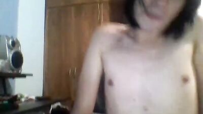 Hot Gay Boy Explores His Sexuality In Her Room