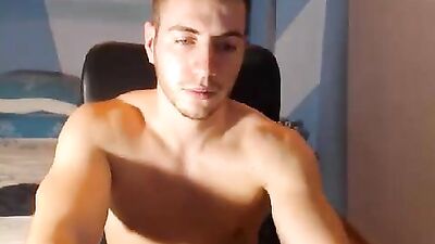 Gay Amateur Cumshots Handjob: In the Room!