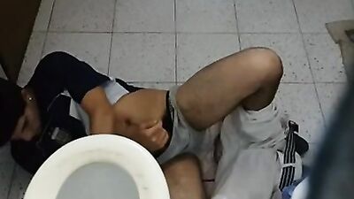 Gay Porn Spy-Cam Latino Bathroom Boy Solo Cum Shots!