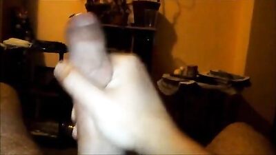 Cock Rampage: Big-Cum Solo Web Cam Wank