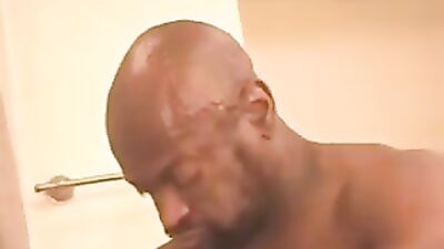 Blond Stepson Creamed by Big Black Daddy in the Shower