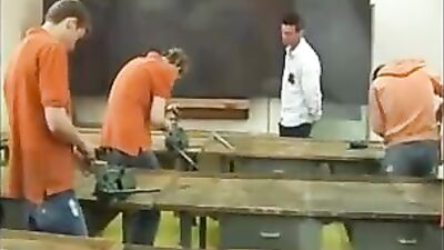 Shop Class Drilling: Action Bareback!