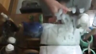 Web-Cam Solo Cum Shots: A Quickie Before School (Revisited)