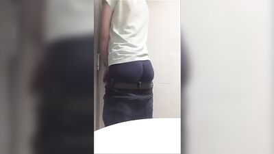 In the Bathroom - Amateur Cum Shots & Handjobs