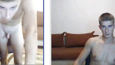 Muscle Twins Tease & Play with their Blond Toys!