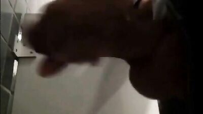 Gay Voyeur Bathroom Dick Exposed!
