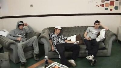 Gay Porn: Three Hot British Hoodlums and One Drunk Frenzy