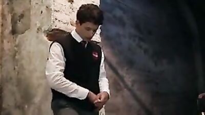 Schoolboys Bareback Orgy in the Cellar