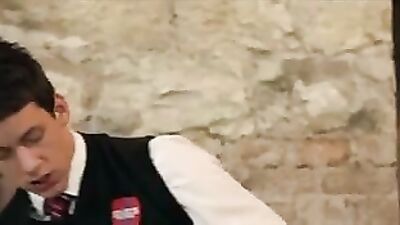 Schoolboys Bareback Orgy in the Cellar