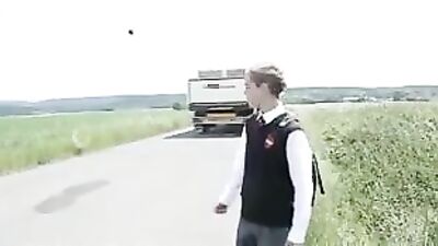 The Danger In Hitchhiking - Bareback Action!