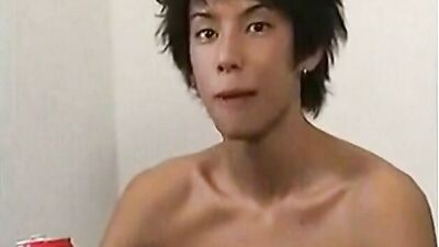 Asian Twink Explosion: Big Cum Shot and Wank Sensation