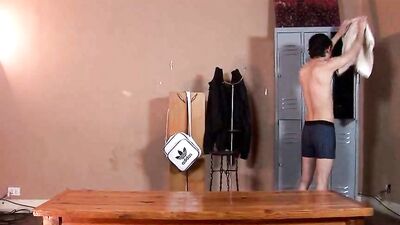 Gangbang in the Locker Room: Boyish Looking Daddys Prey