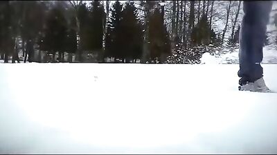 Snowy Thrills: Hot Bareback Action with Hunky Angels